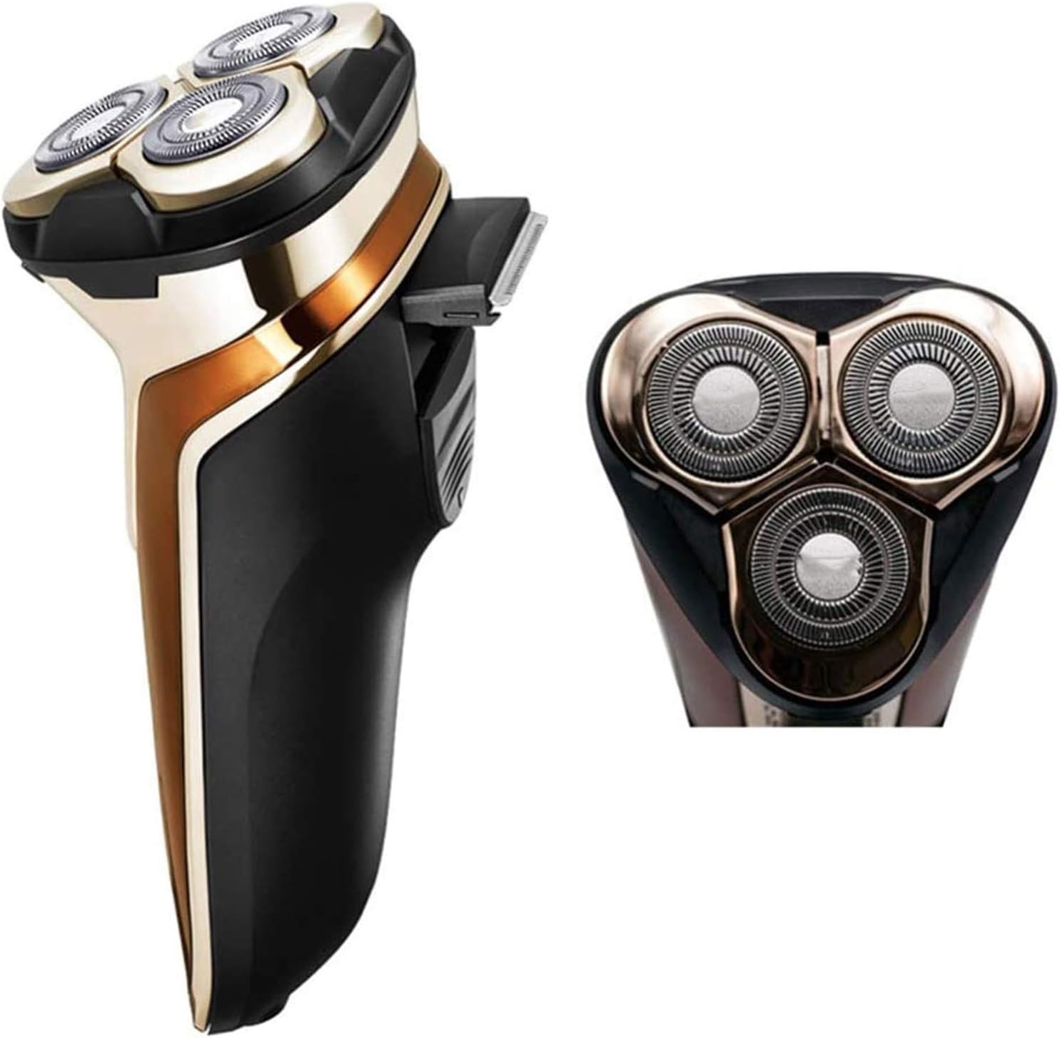 Electric Shaver Rotary Razor Men Cordless Beard Trimmer Pop-Trimmer Wet Dry Shaver Waterproof