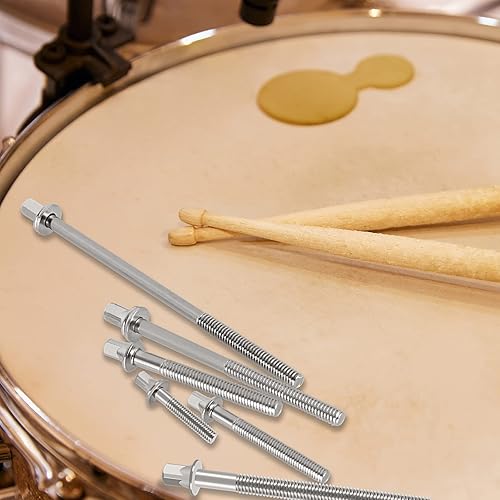 Miniatura 6 de EASTROCK Tornillos de tambor para varillas de tensión de tambor, paquete de 6 tornillos M5X de 1 45 pulgadas, accesorios de percusión (M5X45 mm)