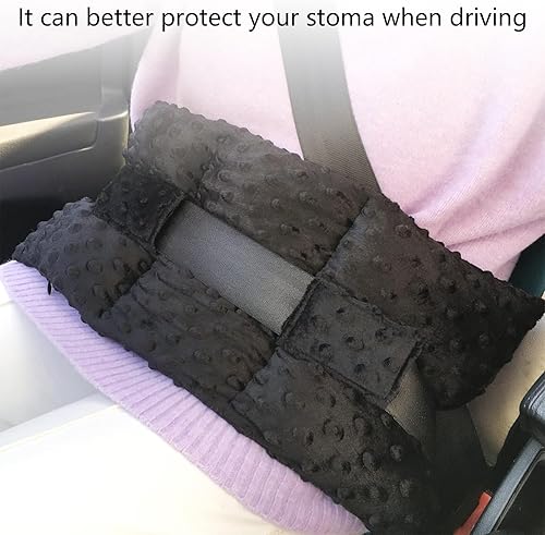 Miniatura 2 de Ostomía - Almohada para cinturón de seguridad, suministros de ostomía, protector de cinturón de seguridad para protector de estoma, bolsa de
