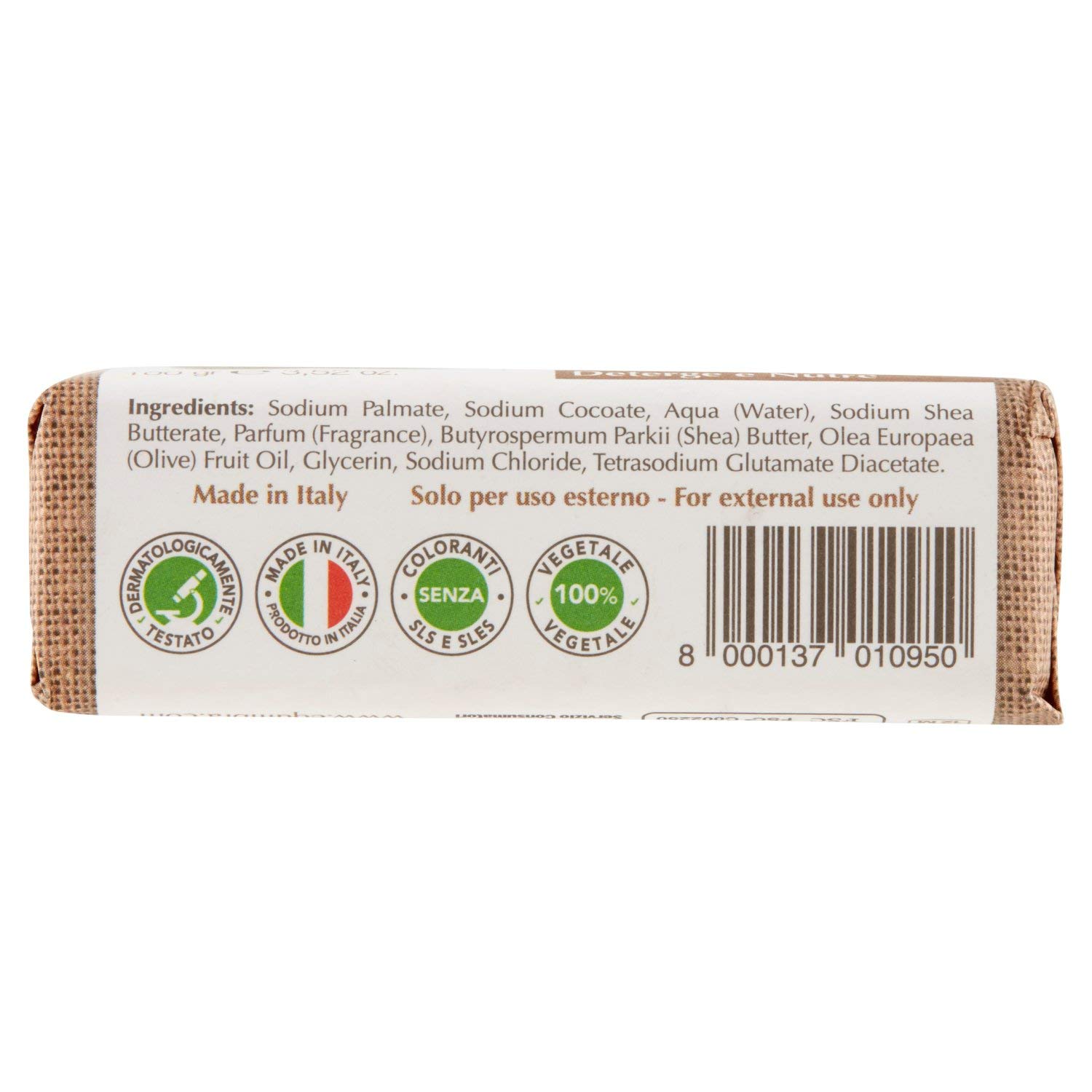 equilibra Mydło Karite 100% roślinne, 100 g, opakowanie 12 szt