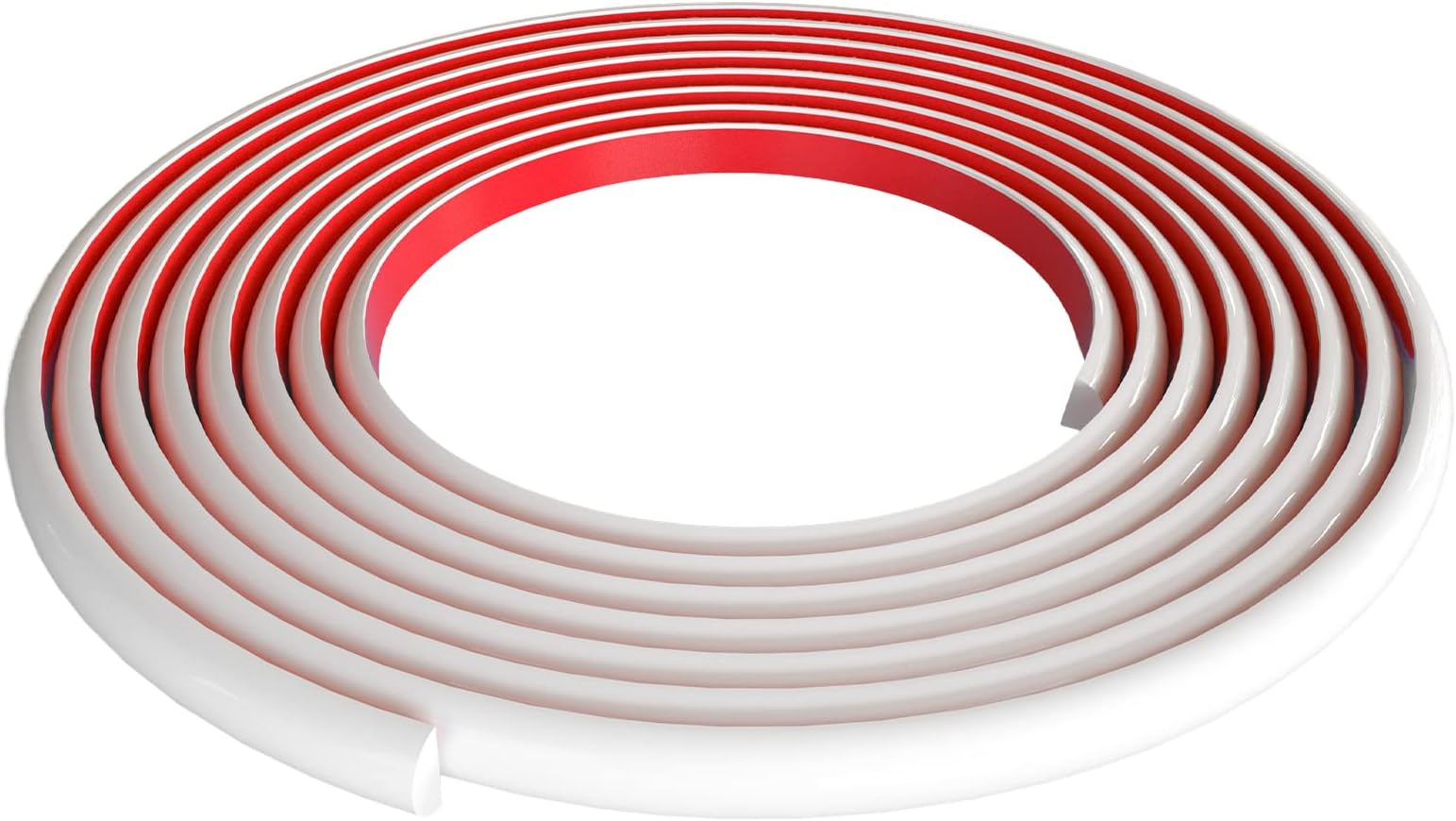 Tile Edge Trim, Peel and Stick Tile Trim Edging for Kitchen and Bathroom Backsplash, Flexible Wall Trim (White)