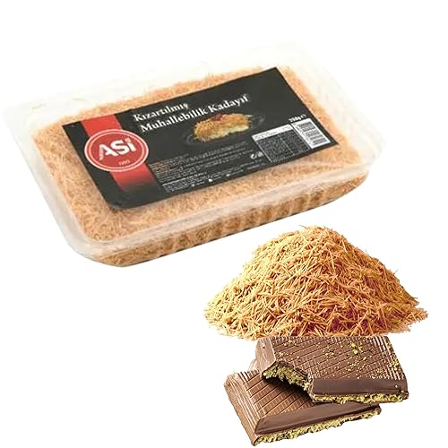 Miniatura 6 de 1000 gr/2.2 lbs Kataifi Material - Haz chocolate Dubai con pistacho Kataifi, Masa de Fillo rallada Kataifi, Pastelería Kataifi, Masa Phyllo -