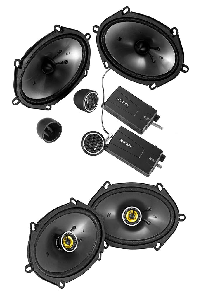 Amazon.com: KICKER 46CSS684 6x8 450w Car Audio Component