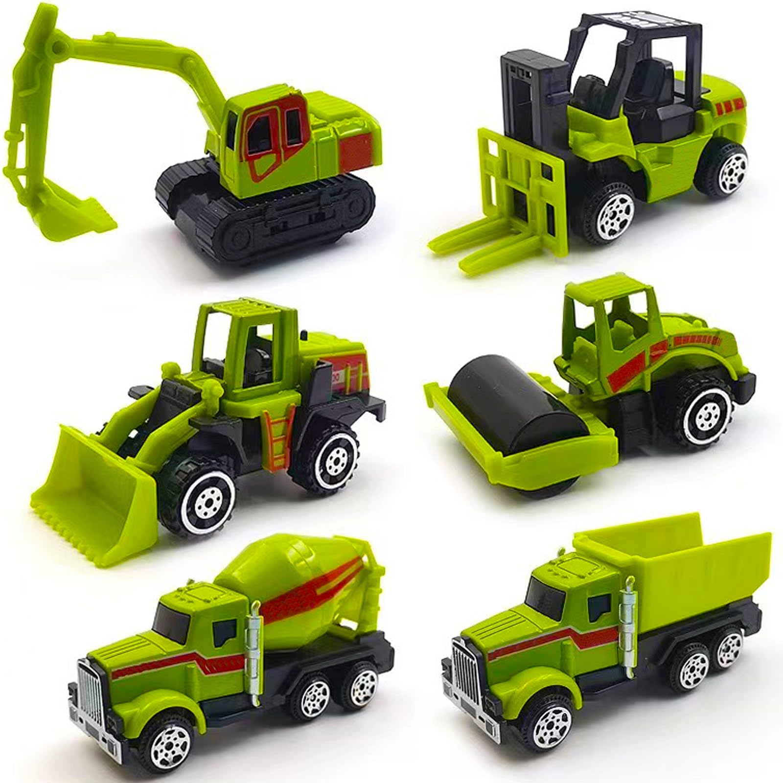 Toy Rice Harvester 6Pcs Tractor Toy Set, Farm Toy Set for Kids, Educational Combine ...