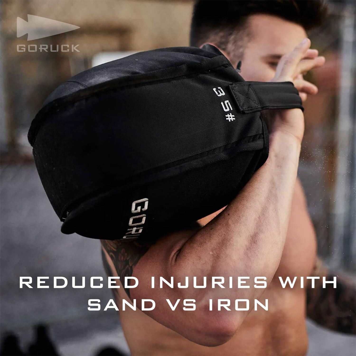 GORUCK Sand Kettlebell pesi per fitness e allenamento del corpo per uomini e donne, per sollevamento pesi, manubri e yoga, per allenamento a casa e in palestra