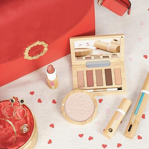 Miniatura 7 de Zao Makeup Base compacta en polvo prensado, maquillaje facial mezclable, de larga duración, portátil, cobertura completa con aceite de macadamia y