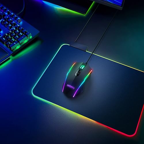 Miniatura 7 de Ratón para juegos con cable, ergonómico USB para computadora con 8 botones programables, ratón óptico para juegos con 16.8 millones de