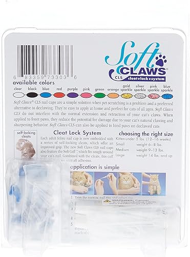 Miniatura 4 de Soft Claws tapones azules de uñas para gatos M Azul