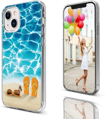 Miniatura 3 de AKORAVO Funda para iPhone 13 para mujeres, hombres y niñas, protección completa, a prueba de golpes, delgada, suave, TPU transparente, con diseño