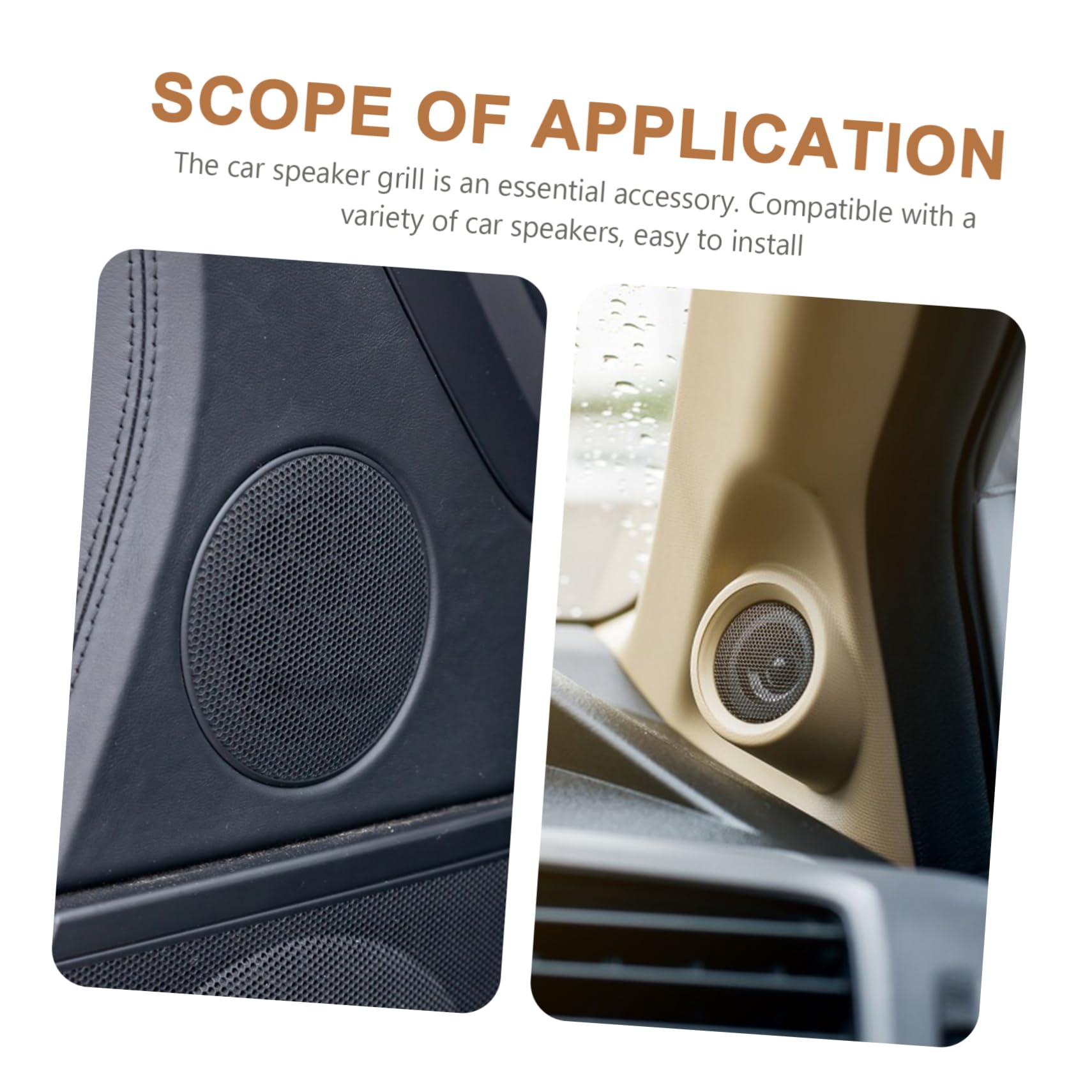 Griglia Altoparlante 165mm DIN - 2 Pezzi Con Anello Plastica E Griglia Metallo - Foto 4