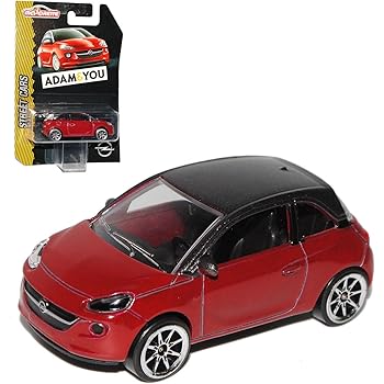 Opel Adam 3 Turer Dunkel Rot Mit Schwarzem Dach 1 64 Norev Modell Auto Mit Individiuellem Wunschkennzeichen Amazon De Spielzeug