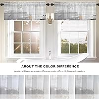 Vista 431 de Cenefas de cocina modernas con patrón de cobre marrón dorado para ventanas, cenefas opacas abstractas de marcas de arañazos y cortinas opacas