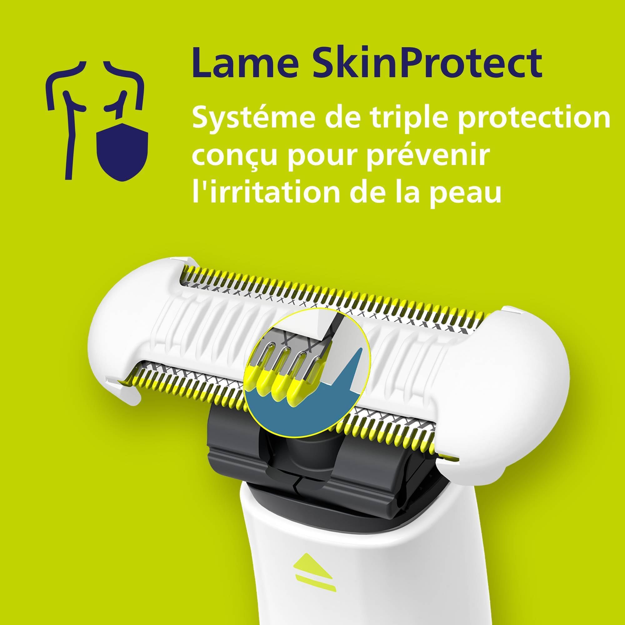 Philips OneBlade Intimate rasage intime QP1924/30 protection cutanée supplémentaire