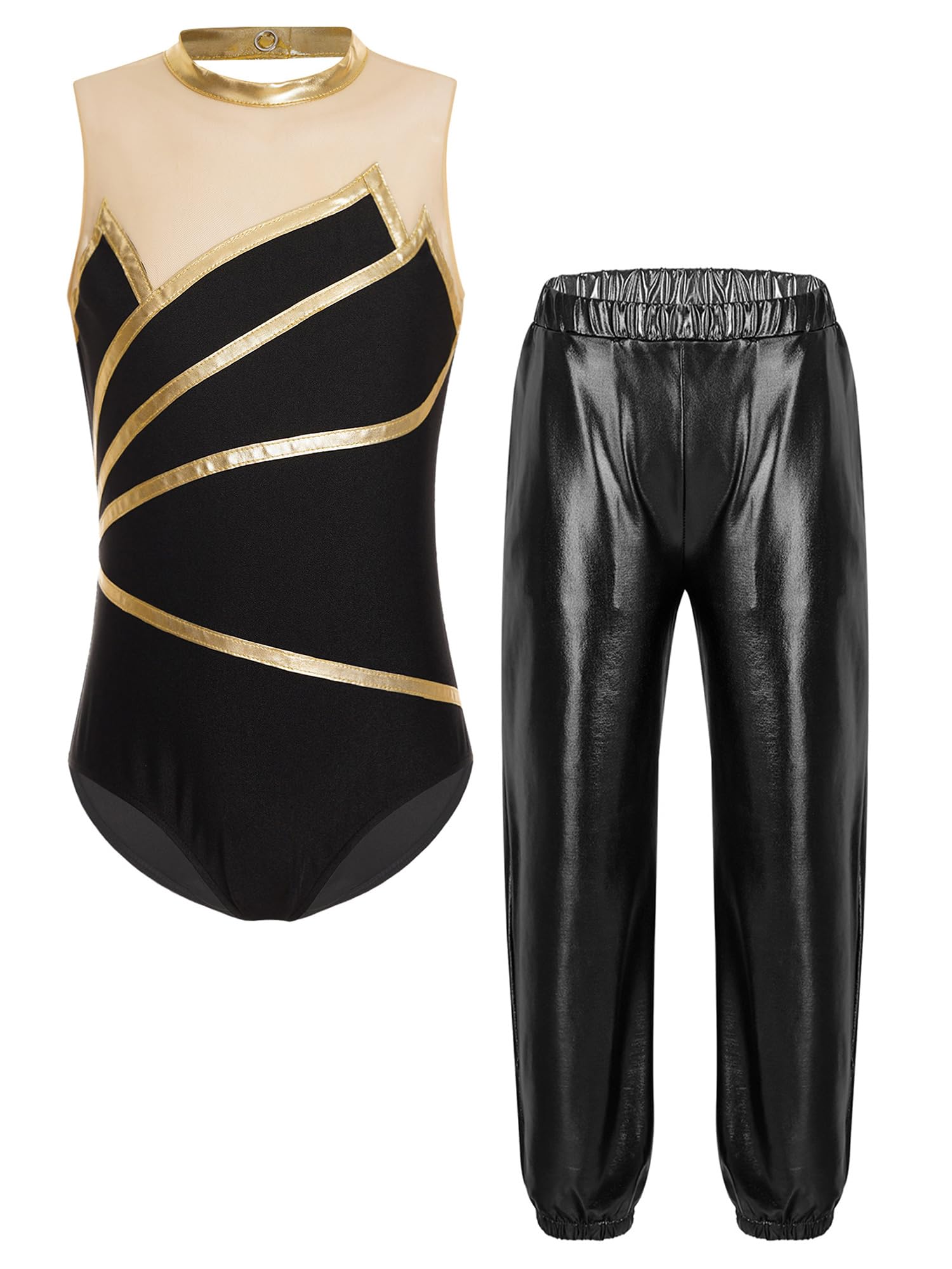 Ensemble de maillot de danse avec pantalon de qualité