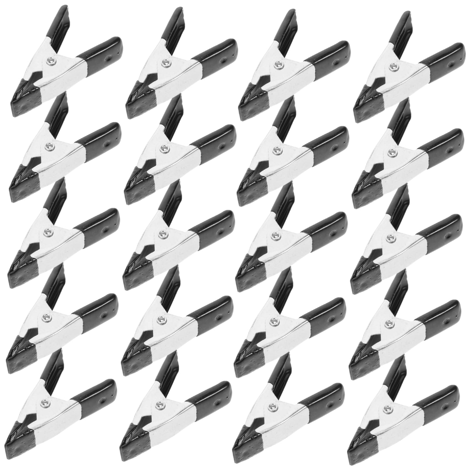 Lurrose 5 Set Fermaglio A Molla Pesante Clip Sullo Sfondo Della Fotografia Clip Per Fondale Morsetto Nome Morsetti in Plastica Clip Di Stoffa Di Sfondo Acciaio Al Carbonio Nero 20 Pezzi*5