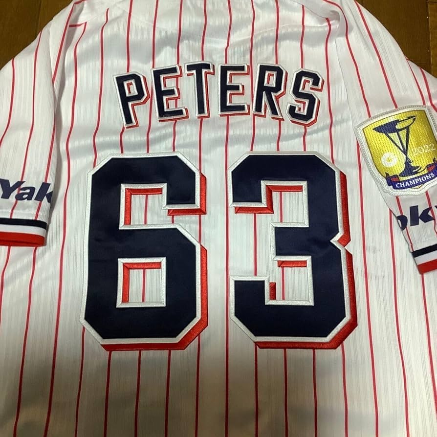 東京ヤクルトスワローズ　由規　ユニフォーム　優勝ワッペン付き　Mサイズ 2024BlackFriday】2021年優勝ワッペン付ユニホーム（ホーム