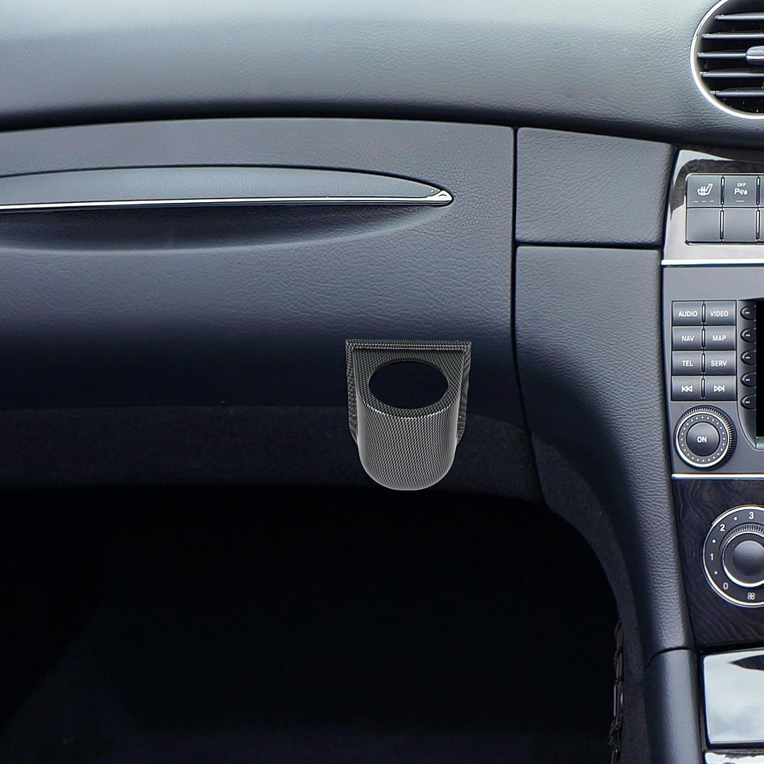 MAGICLULU Universal Single Hole Car Gauge Mount Holder Pod with Sleek Plastic Design and Multifunction Features, Easy to Clean Dashboard Instrument Panel Stand for Vehicle