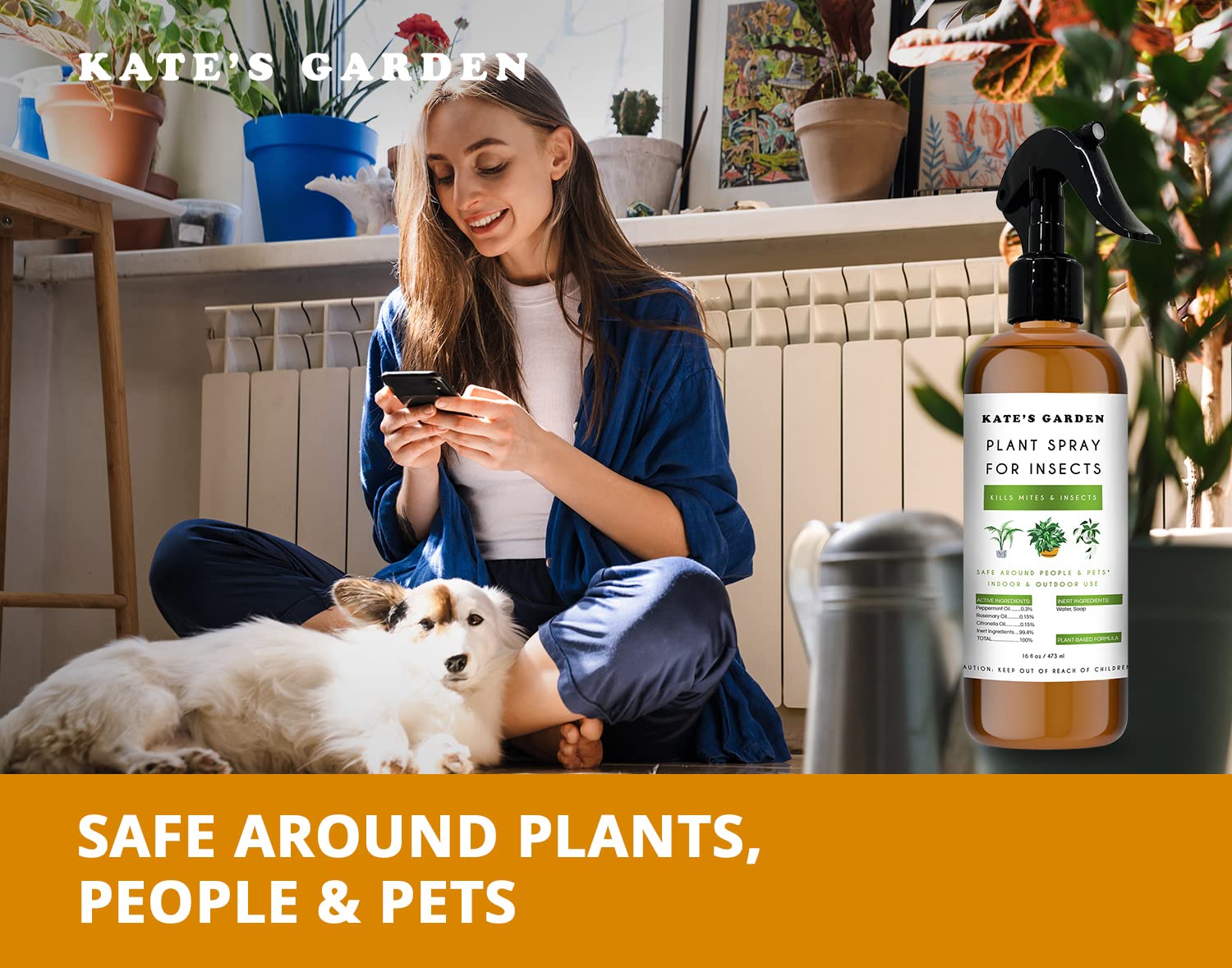 Buy Plant Spray for Insects (16 oz) by Kate's Garden. Garden Plant Care