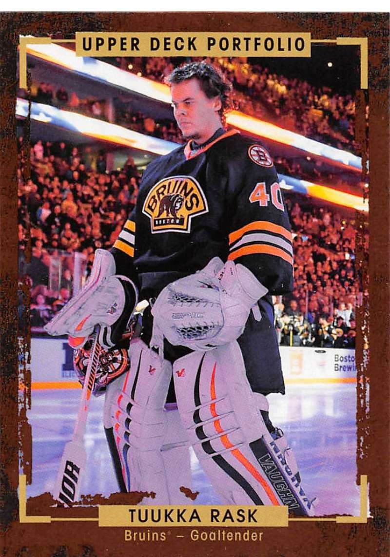 2015-16 Upper Deck Portfolio #6 Tuukka Rask Boston Bruins Official NHL UD Trading Card