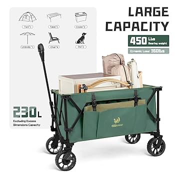 テーブル・チェア・ハンモック FOLDING WAGON Sekey 250L Collapsible Wagon with Folding Table and Drink