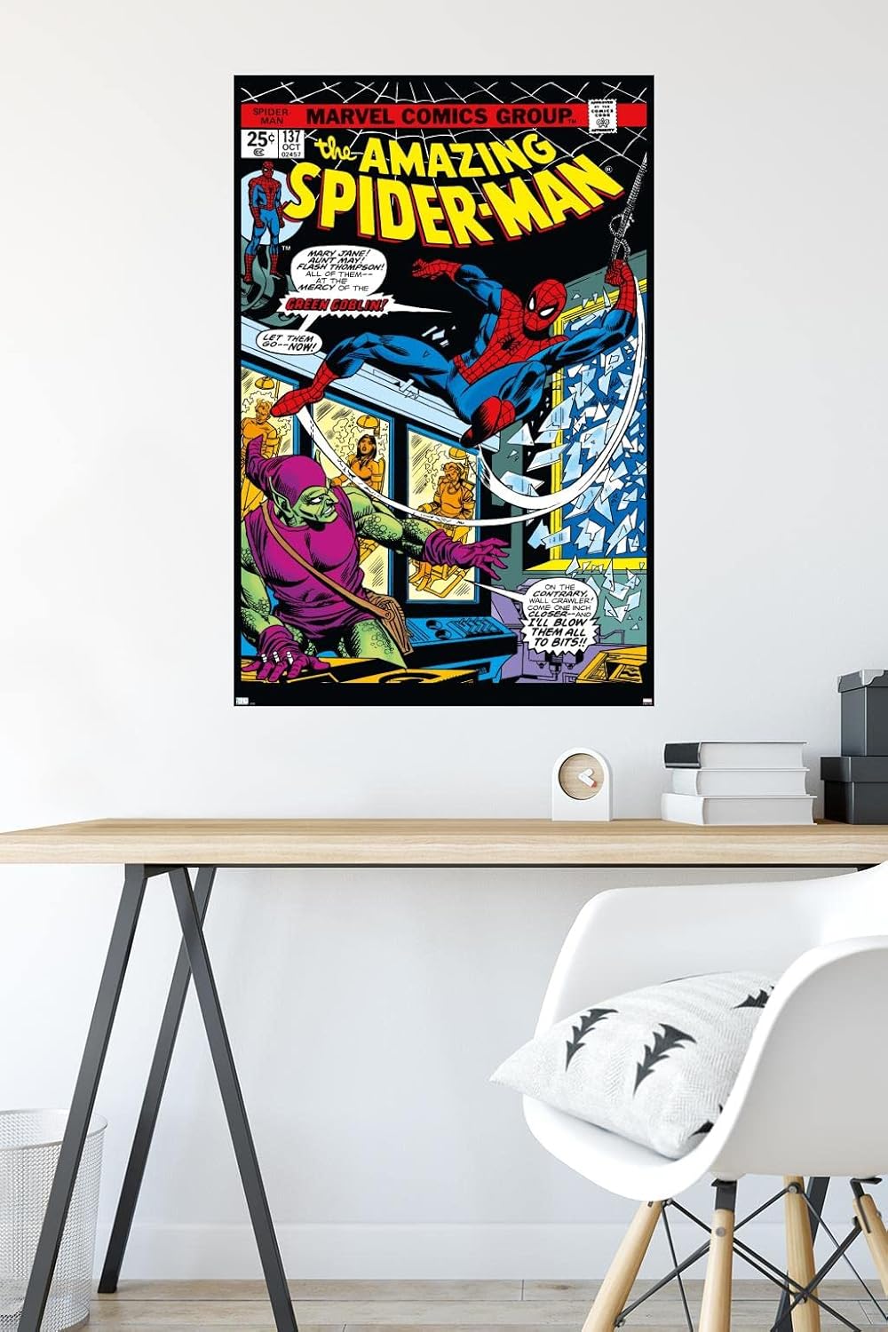 Marvel Comics Spider-Man - Amazing Spider-Man #137 Wall Poster, 34L" x 22.4W", Premium Unframed Version