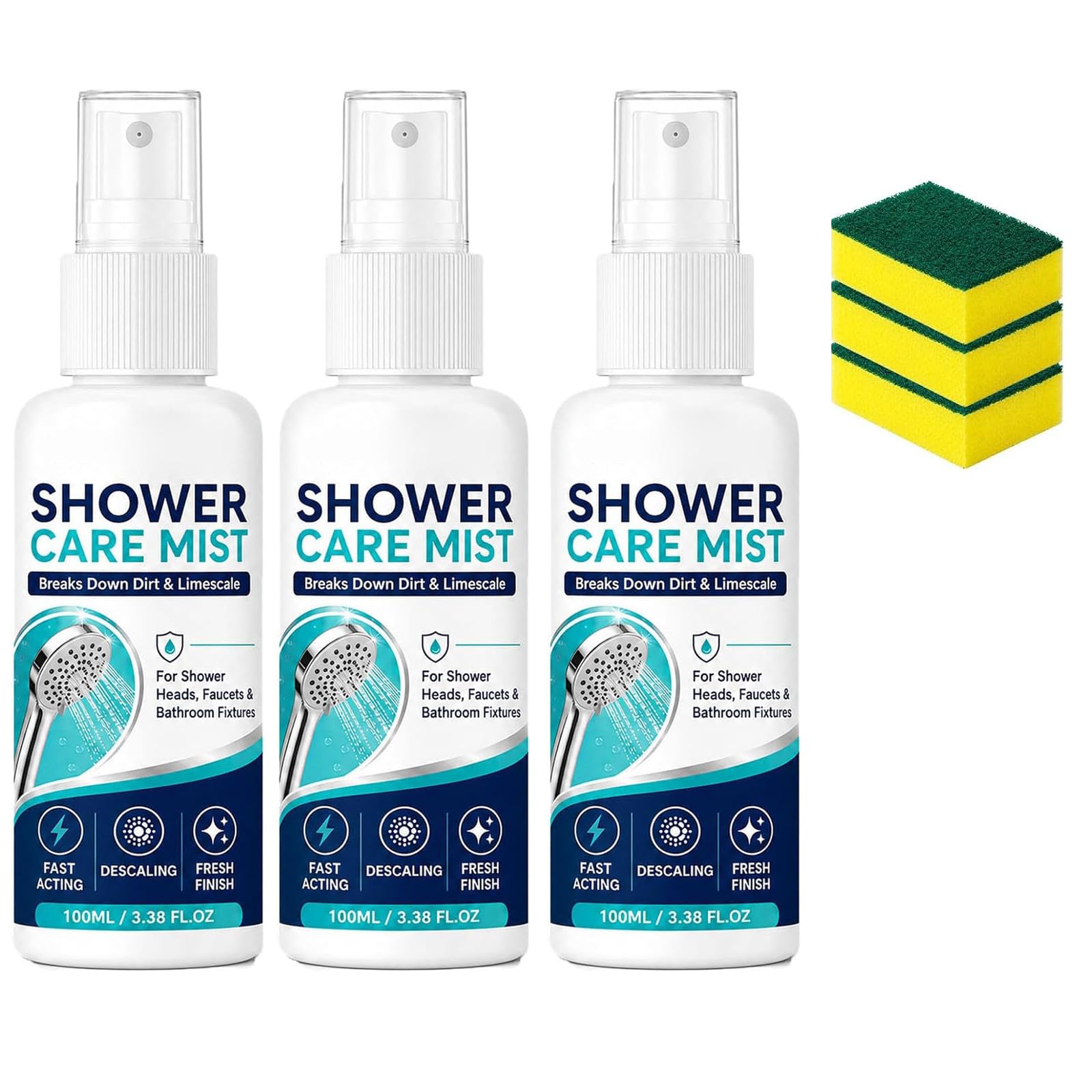 Spray anticalcare ad azione rapida per doccia (3pcs)