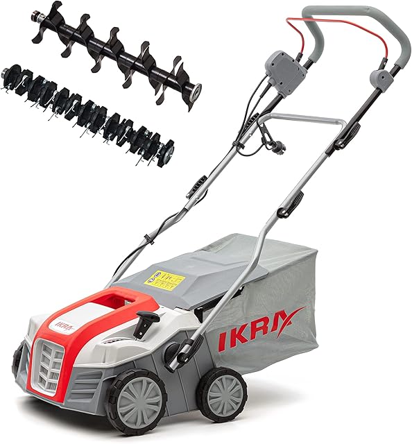 IKRA IKRA IEVL 2000 Elektro-Vertikutierer Rasenlüfter (2000W, 40 cm Arbeitsbreite, 55 L Fangkorb) — Vertikutierer