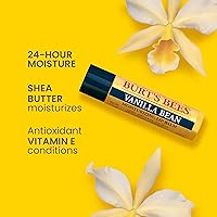 Vista 2 de Burt's Bees Bálsamo labial hidratante 100% natural, Vaina de Vainilla - 4 tubos