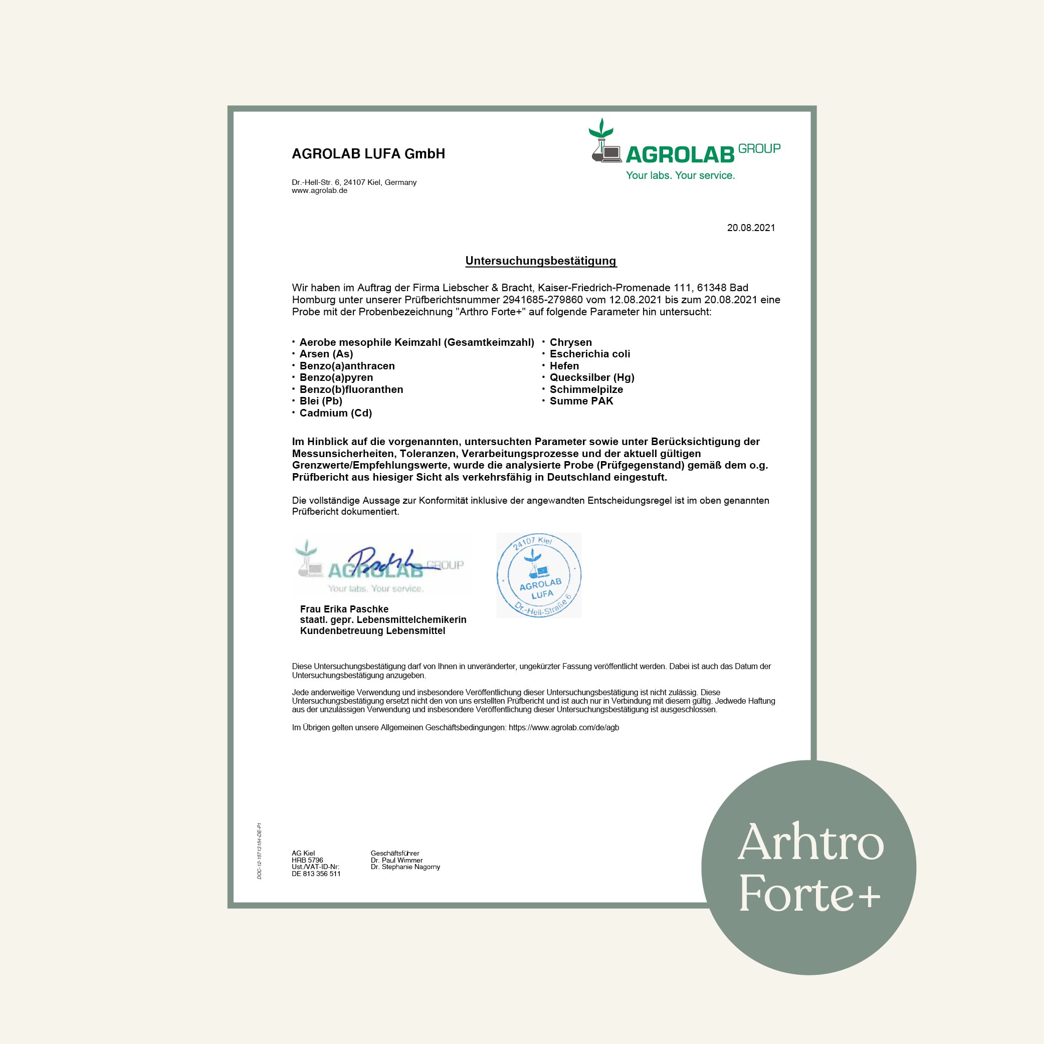 Liebscher & Bracht Premium Nahrungsergänzungsmittel: Arthro Forte+ / 180 Kapseln für 2 Monate - für Gelenke, Wirbelsäule und Faszien, vegan, lactose- & glutenfrei
