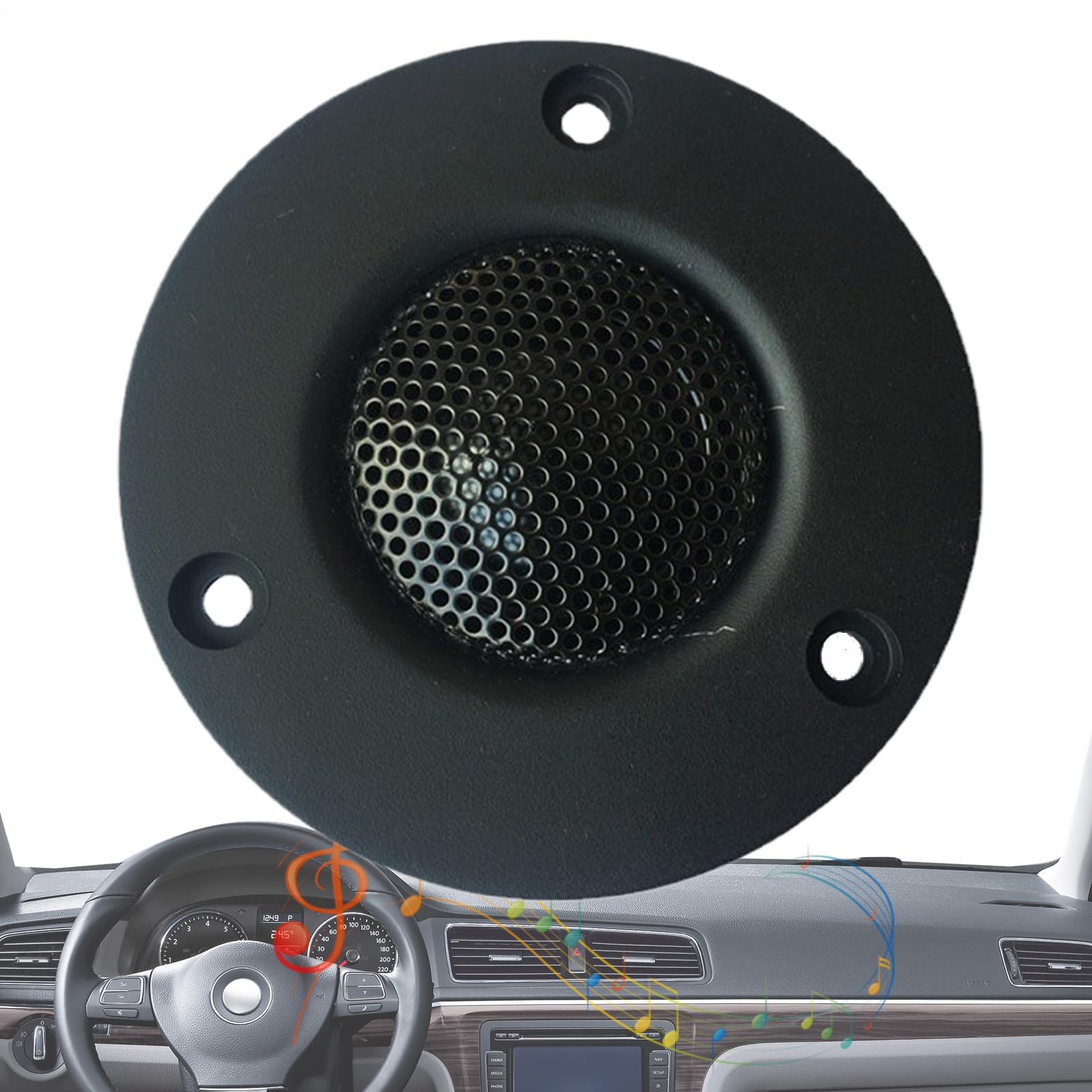 Tweeters For Car Audio - 30W Auto Treble Speakers, High Frequency Dome Drivers, Clear Crisp Sound Enhancement | Universal Vehicle Stereo Upgrade For Interior Sound System
