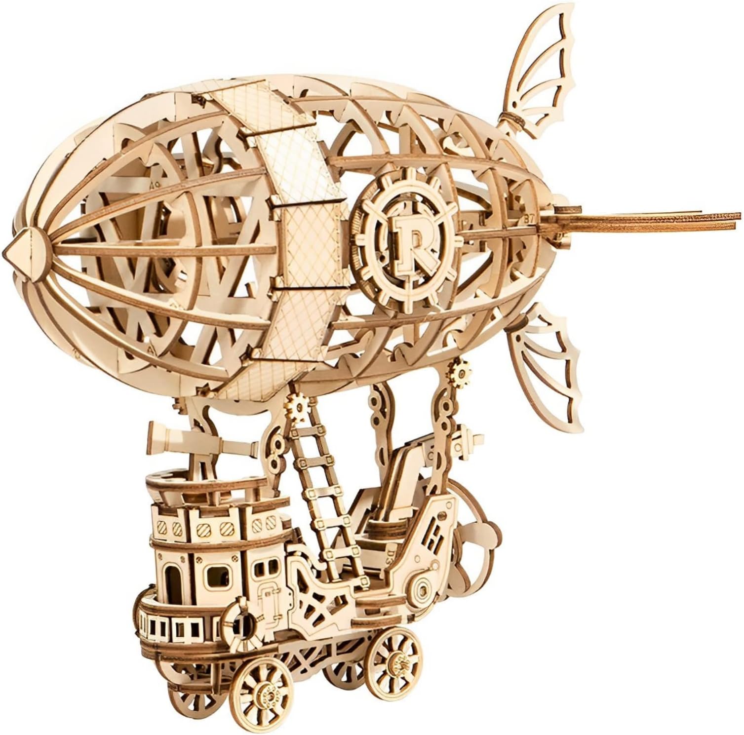 Rolife Wooden Model Kits for Adult to Build 3d Wooden Puzzle Woodcraft Construction Kit 3D Puzzle (Airship)