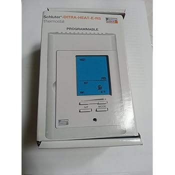 Schluter DHERSD/BW Ditra Heat Digital Programmable Thermostat, Bright