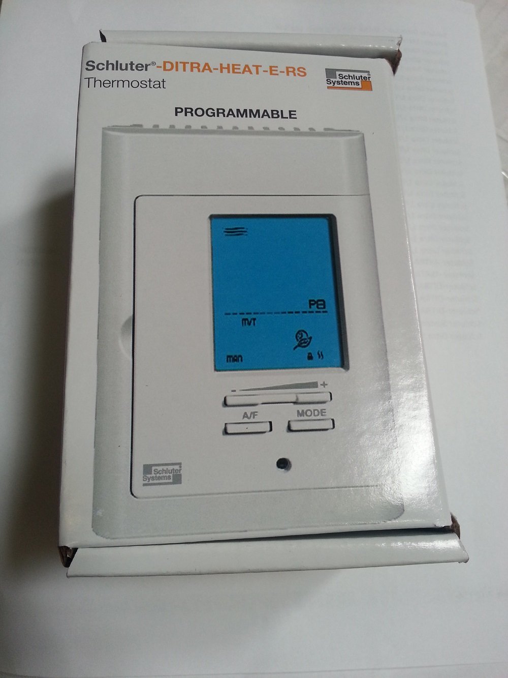 Buy Schluter DHERSD/BW Ditra Heat Digital Programmable Thermostat, Bright  White Online at desertcartIreland