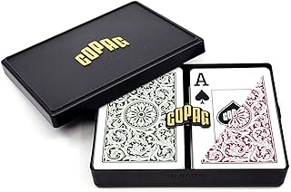 Copag Bridge Size Jumbo Index 1546 Spielkarten (grün Burgund Setup)