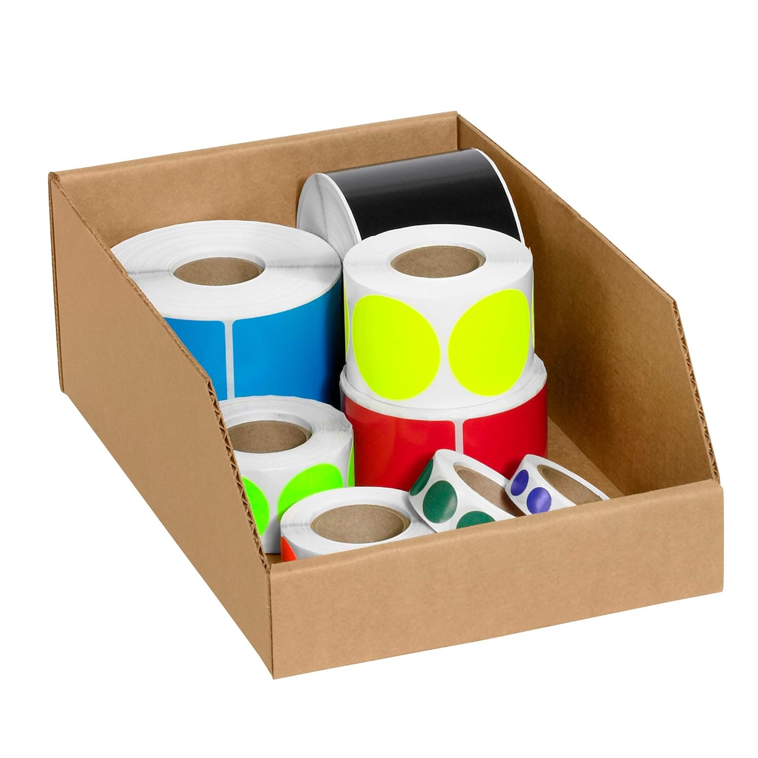 Ship Now Supply SNBINMT812K Open Top Bin Boxes, 8" x 12" x 4 1/2", 8" Width, 4.5" Height, 12" Length, Kraft (Pack of 50)