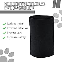 Vista 3 de Cubiertas silenciosas para los oídos para perros, para protección de oídos, orejeras calmantes para perros/gatos, capucha para aliviar la ansiedad