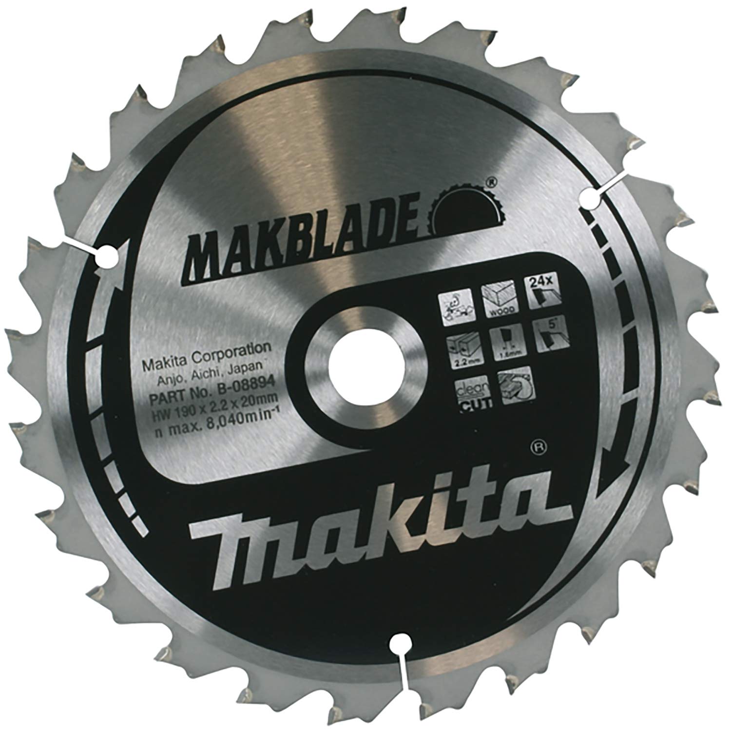 Makita Silver B-32851 Makblade 305X30x80t
