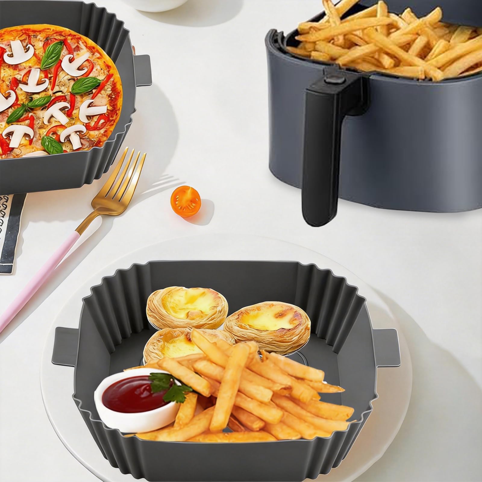 Silicone Air Fryer Liners - 2 Pack -5