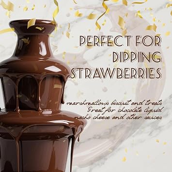 MINI Chocolate Fountain Machine Electric Chocolate Fondue Fountain Machine Stainless Steel for Chocolate Candy Butter Cheese