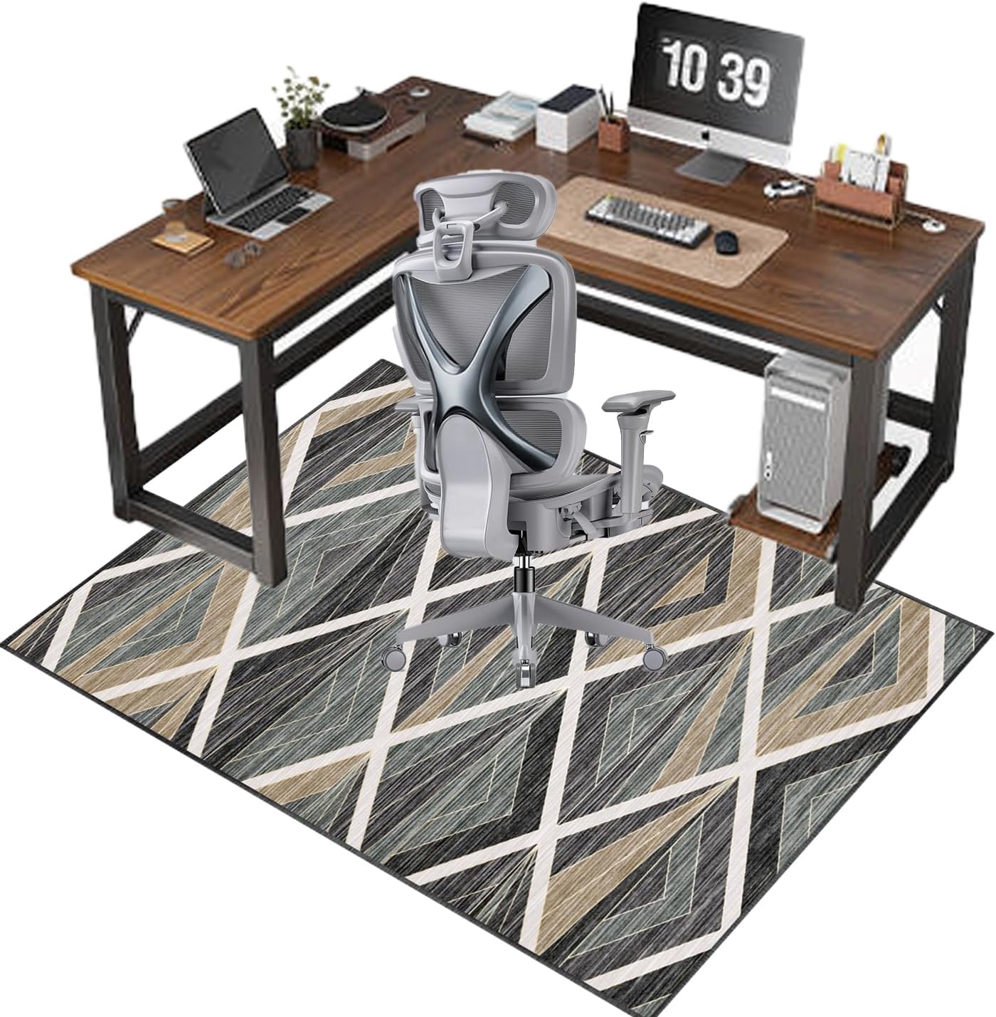 Desk Chair Mat for Carpet and Hard Floors 120 x 160 CM Non Slip Anti Scratch Multi Purpose Office Chair Mat