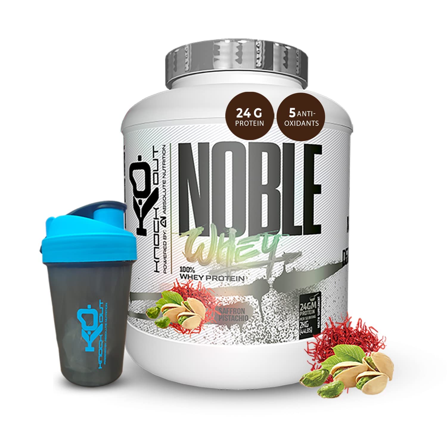 ABSOLUTE NUTRITION Knockout Noble Whey Protein24g Protein BCAA