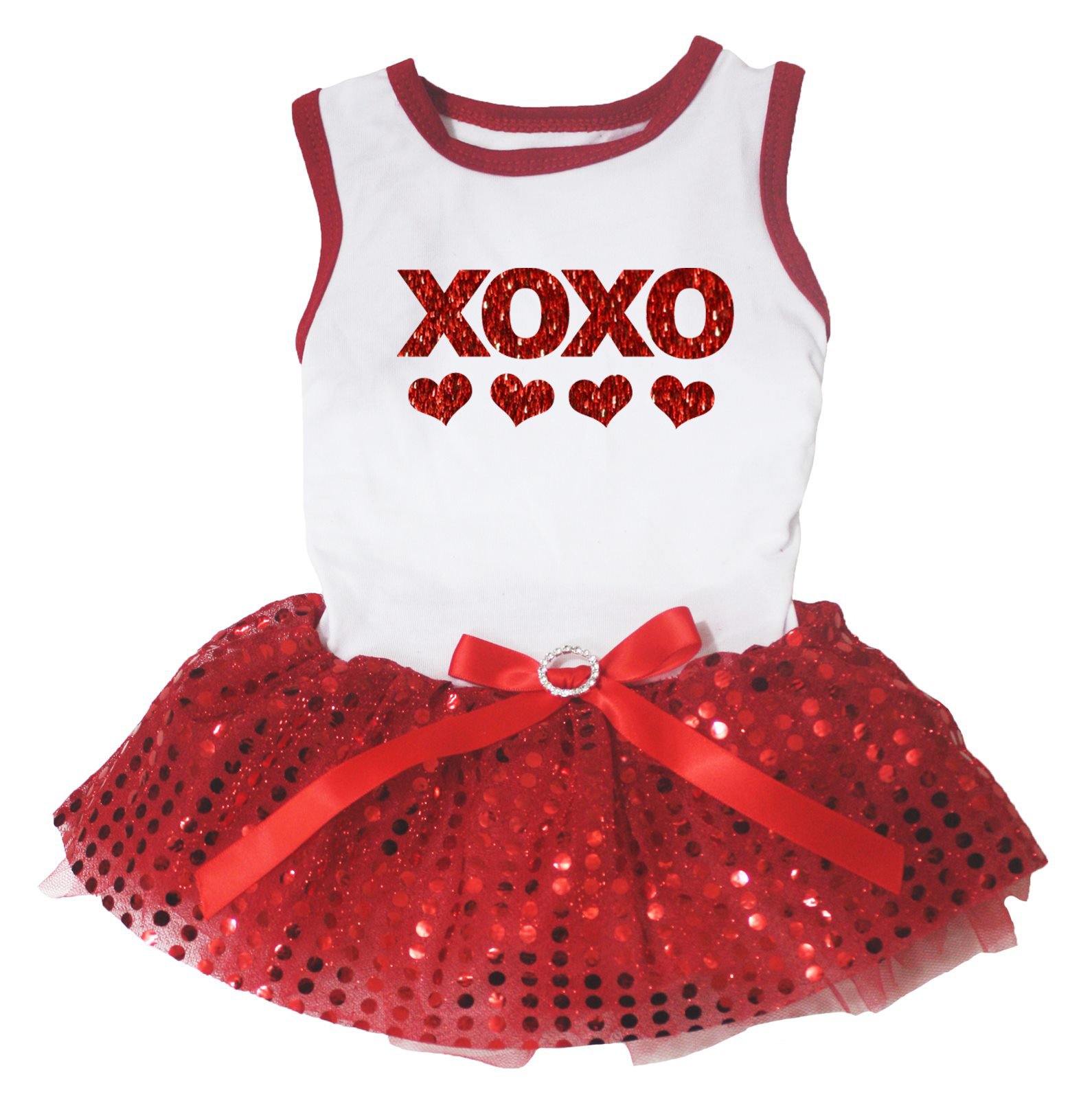 Robe chiot vêtement chien XOXO confortable pour petite taille