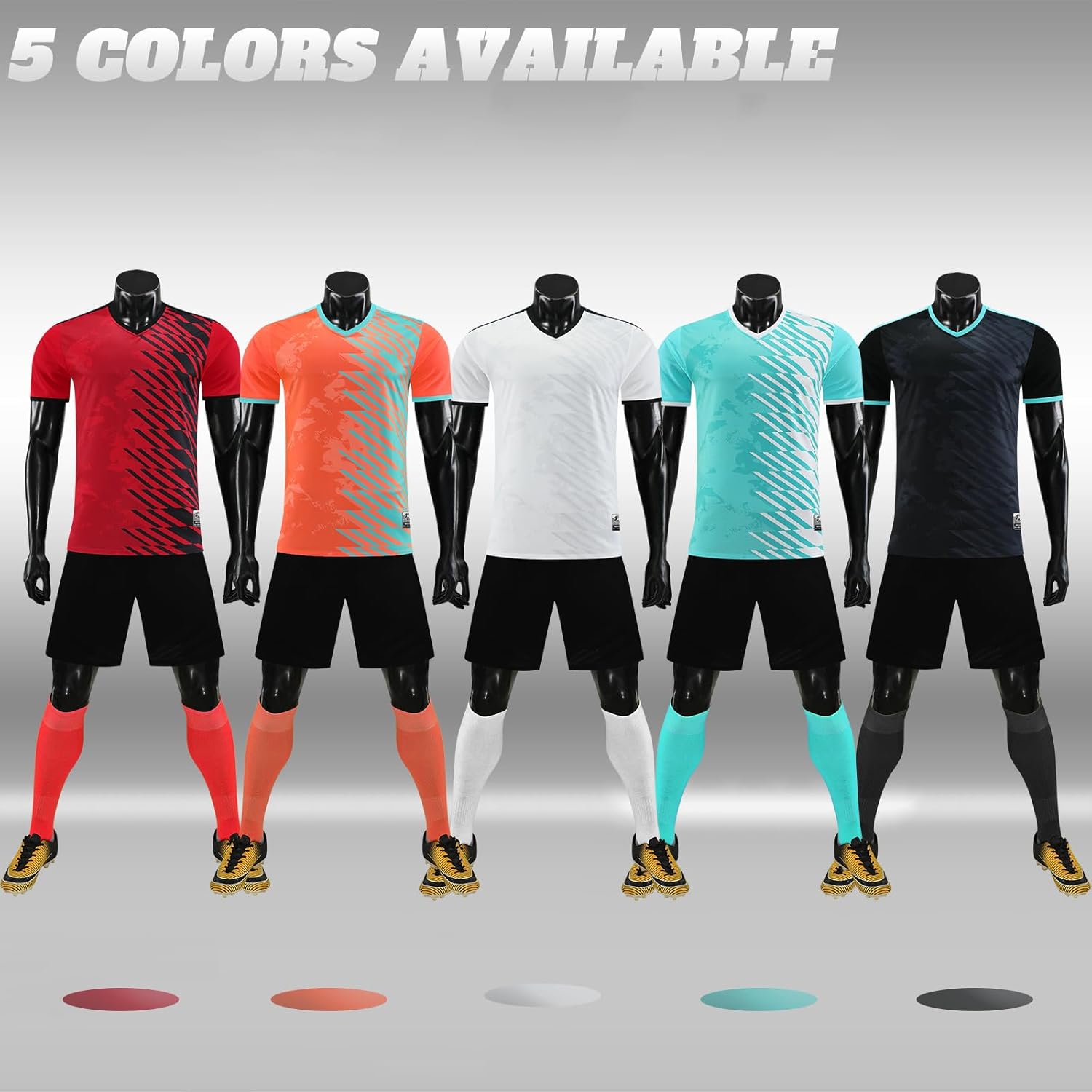 Custom Soccer Jersey Kids Boys Men Soccer Uniform Uniformes de Futbol Personalized Soccer Shirt and Shorts Name Number Logo - Image 5