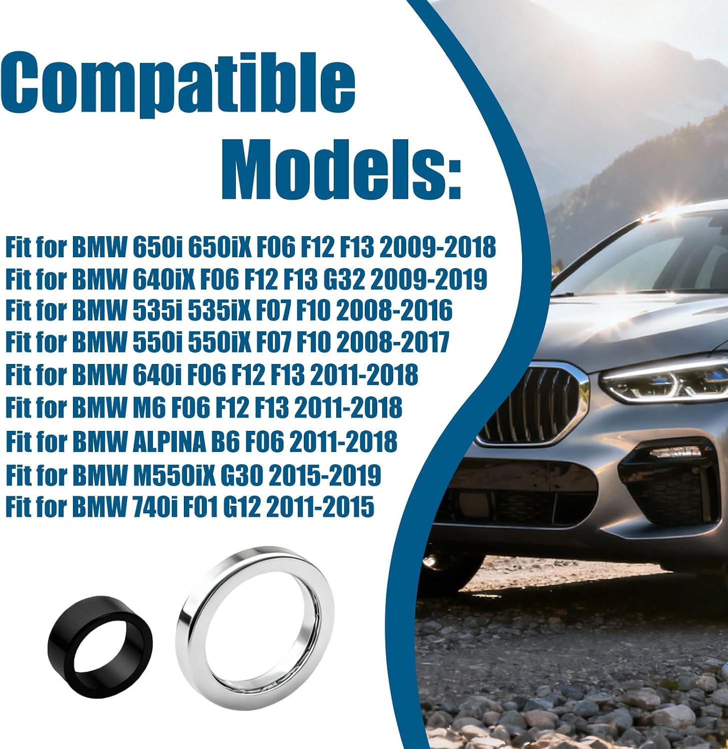 13537591006 13537577649 12-Piece Fuel Injector Gasket and Component Fit for BMW 2009-2019 135i 228i 335i 428i 528i 535i 740i X3 X5 X6
