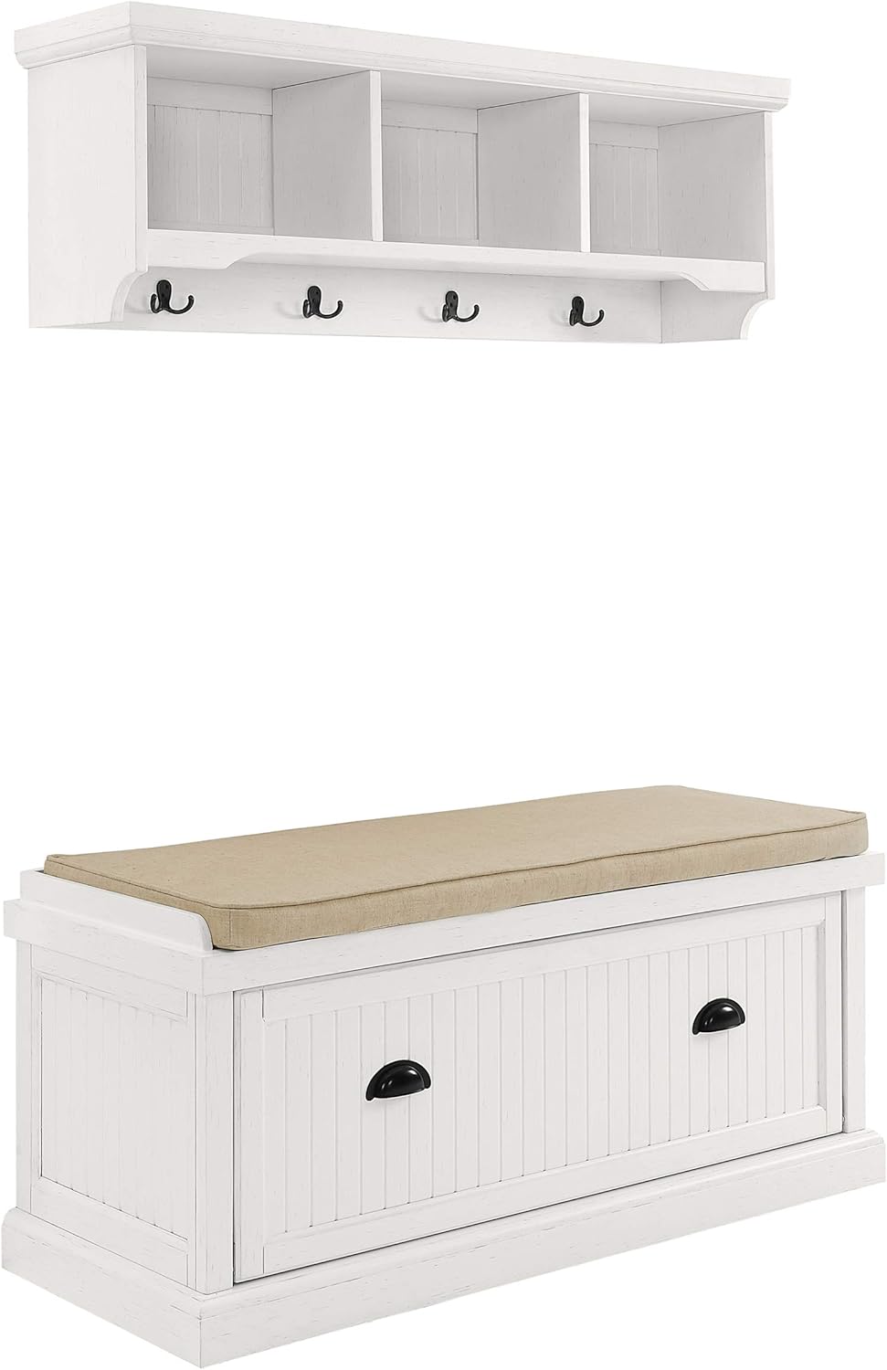 Crosley Furniture Seaside 2Piece Entryway Set with Bench