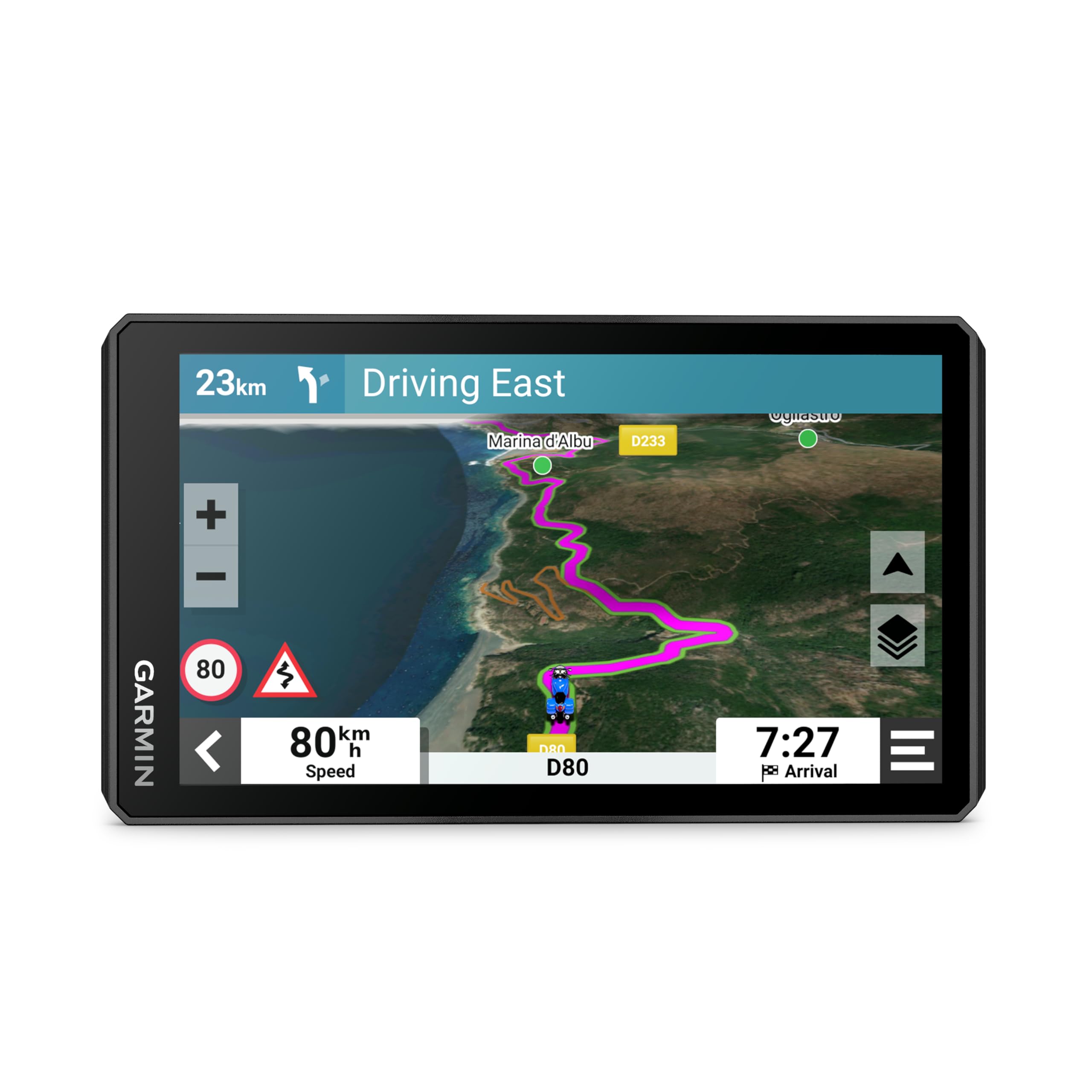 Garmin zūmo XT2 – wasserdichtes Motorrad-Navi für On- & Offroad mit ultrahellem 6“ HD-Touchdisplay und vorinstallierter EU-Karte, mit Adventurous Routing, Satellitenbildern, Schwarz