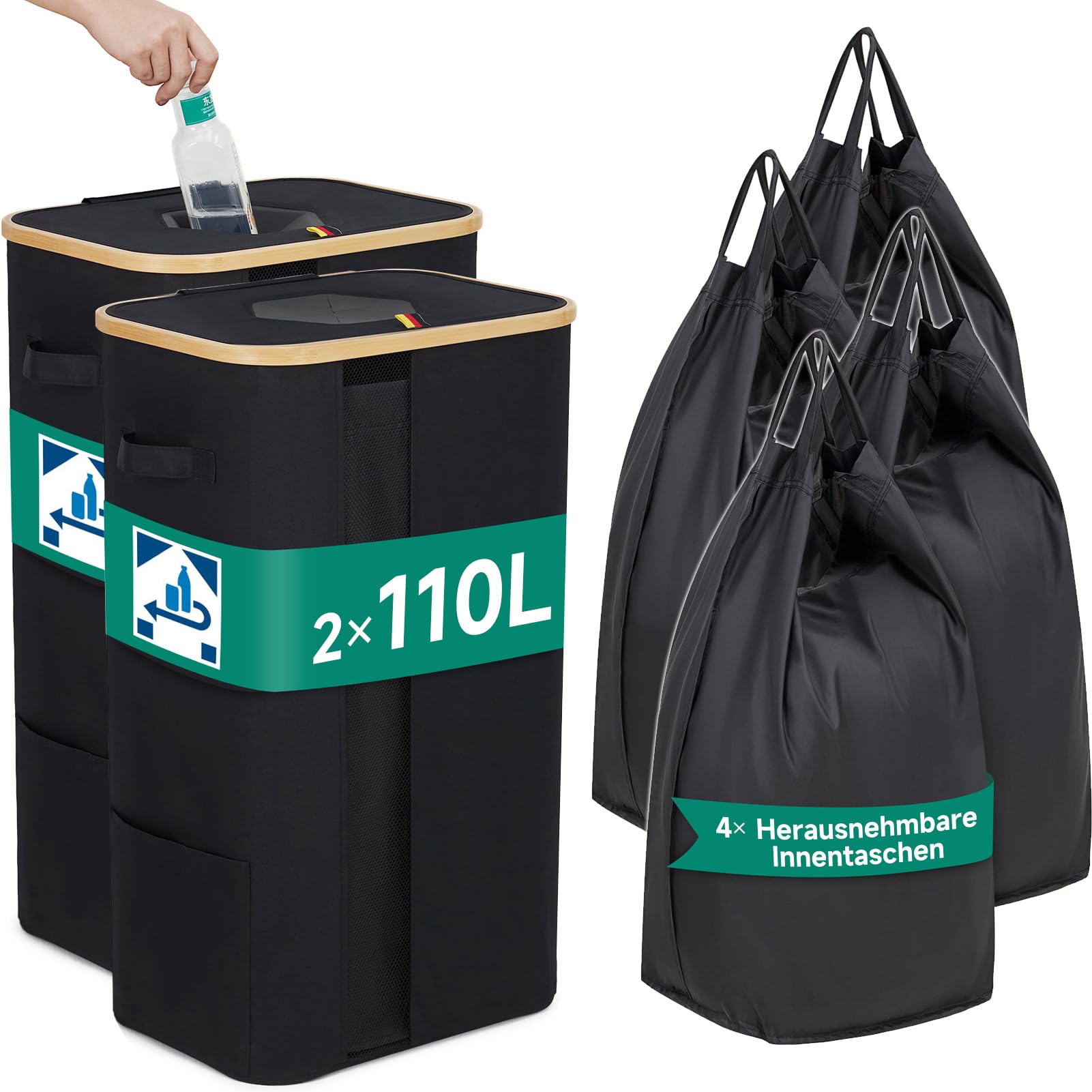 Fulasofia Felsenfest Pfandflaschen Sammelbehälter