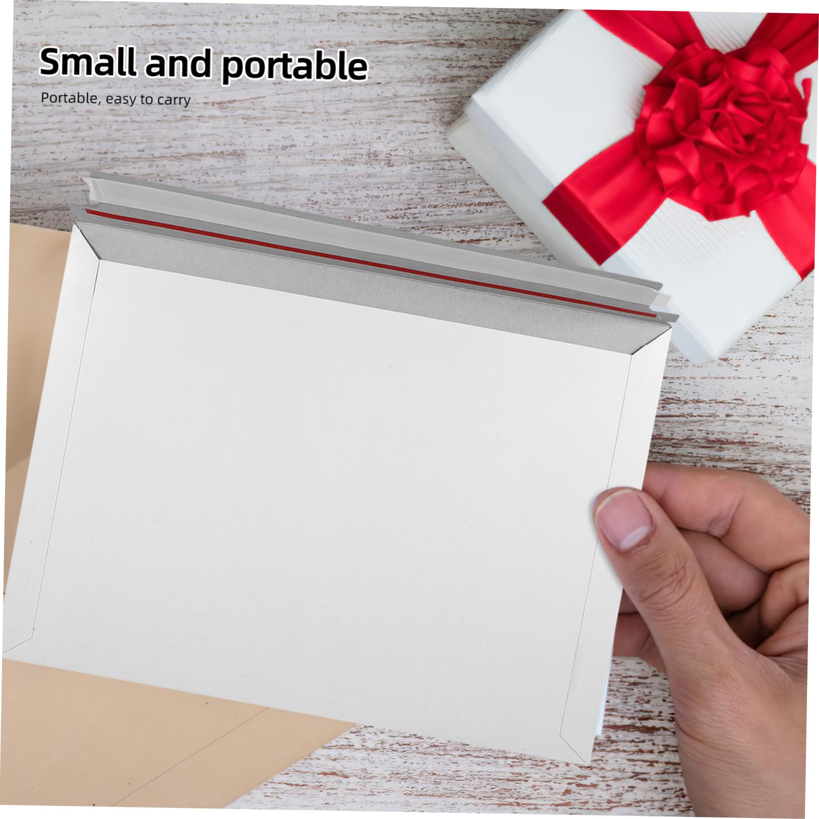 DOITOOL 30pezzi Busta Porta Documenti Rigida in Cartone Plano Autosigillante per Spedire Foto Lettere e Piccoli Oggetti per Archiviazione e Inviti per Matrimoni o Eventi Speciali