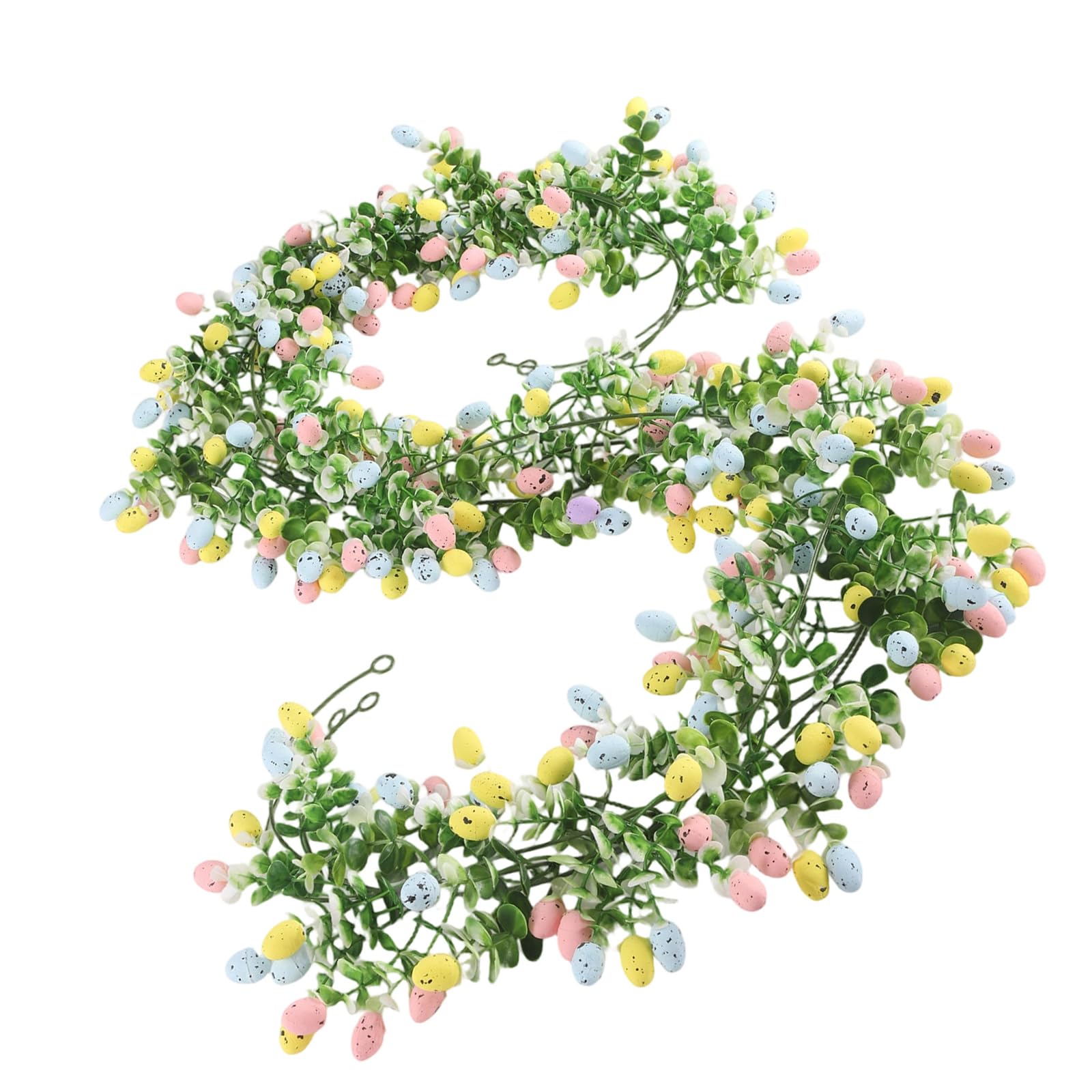 Zxfdsfdbnm Quick Setups Resin Easter Artificial Eggs and Eucalyptuses Rattan Greeneries for Quick Festival Home Decoration Easter Eggs Branch