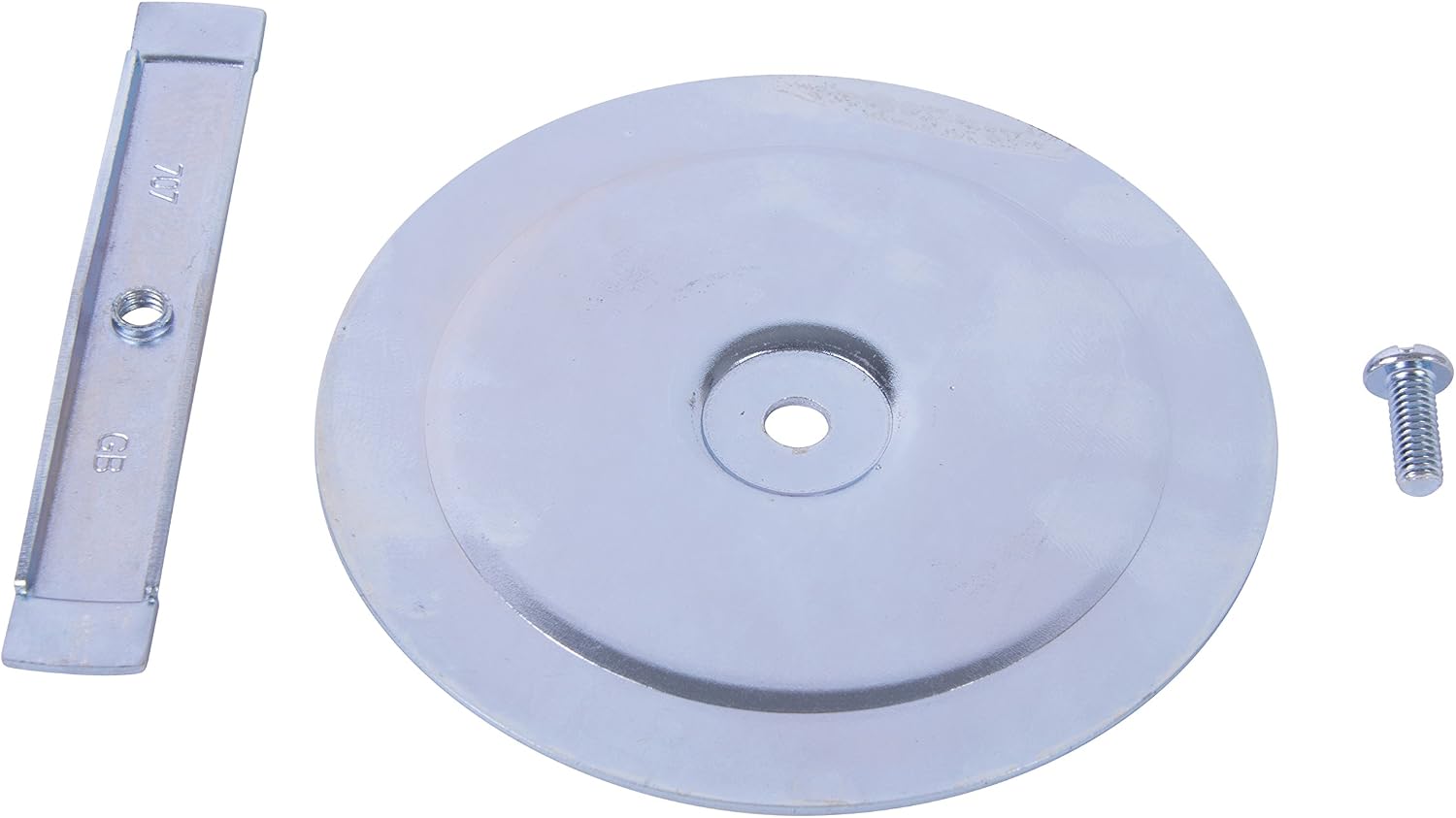 Gardner Bender KO707 Metal Knockout Seal, 2½ Inch Conduit Size, Marked Size, Rust-Proof Galvanized Steel, 16 AWG Steel, ⅜ Inch Thread, Embossed - Self Centering, For Knockout Punch / Die Conduit, Cover, 10 Pk.
